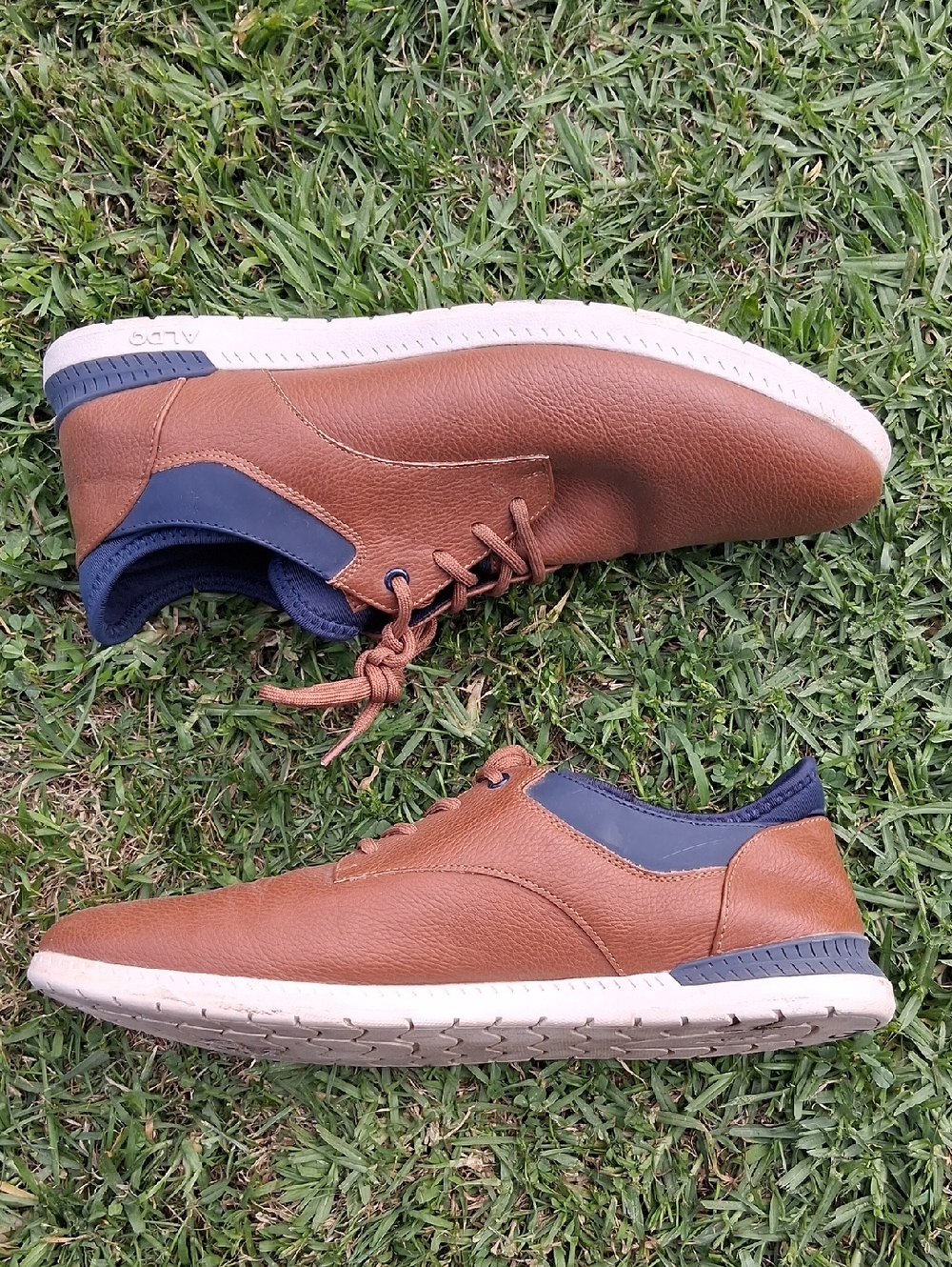 Aldo Men's Tan and Black Sneakers - Picture 6 of 13